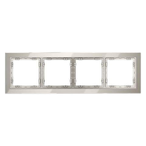 Рамка на 4 поста. Цвет Кашемир. MAYTONI. VOLTUM S70. VLS110403