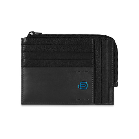 Чехол для кредитных карт Piquadro Pulse, черный, 12х9х1 см