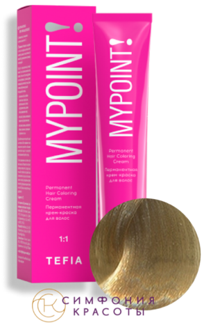 Перманентная крем-краска для волос Mypoint 187 Специальный блондин коричнево-фиолетовый Tefia, 60 мл