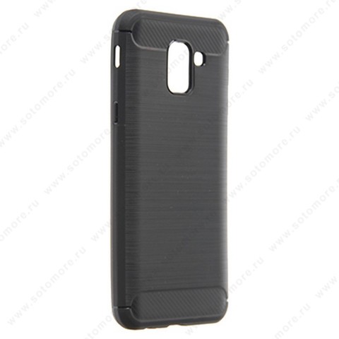 Накладка Carbon 360 силиконовая для Samsung Galaxy J6 J600 2018 черный