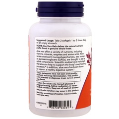 Now Foods, Aloe Vera Gels, 250 мягких желатиновых капсул