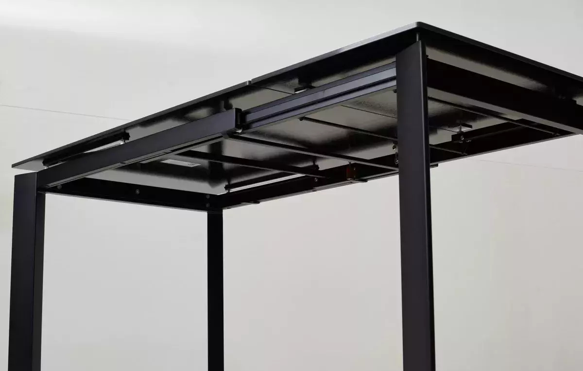 Стол CORNER 120 MATT BLACK MARBLE SOLID CERAMIC / BLACK, DISAUR