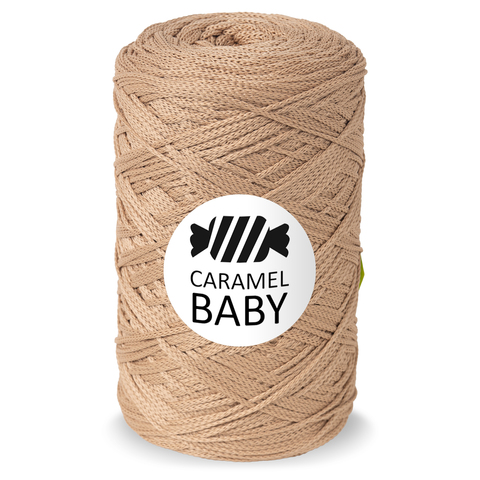 Шнур для вязания Caramel Baby 500 м кофе с молоком 7753