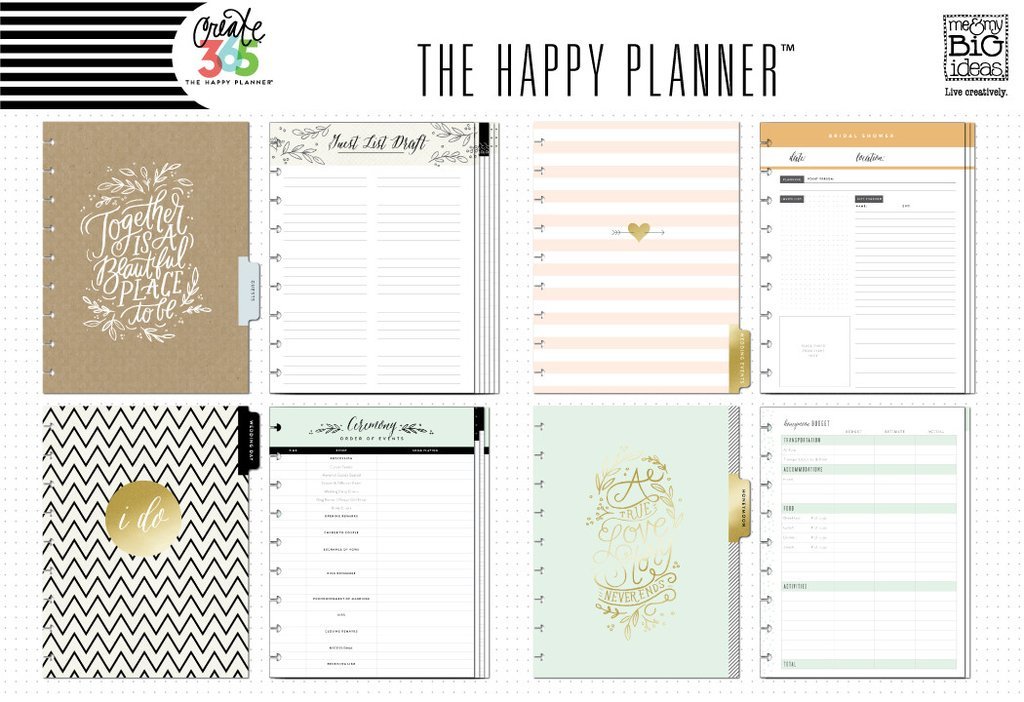Внутренний блок  Create 365 Happy Planner Extension Pack-  Wedding