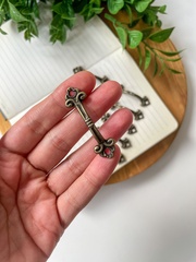 Ручка для шкатулки, цвет бронзовый, 4,8*1,3 см, набор 10 шт.