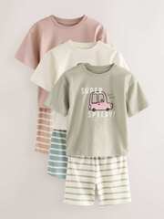 Пижама для мальчика Next AL8-544, 3 шт., Хаки, Бежевый