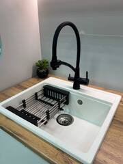 Смеситель для кухни с выходом для питьевой воды и силиконовым изливом Accoona A5179FF-13