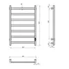 Тругор ПЭКсп20кв/8050белыйВГП Полотенцесушитель Пэк сп 20 кв 80х50 белый ВГП