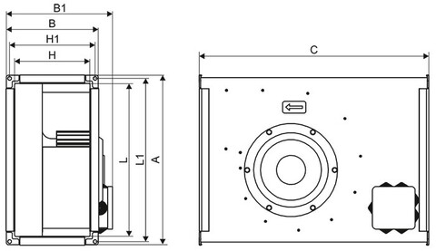 Вентилятор канальный Ровен VCP-40-20/20-GQ/4E-0,33/1500/220