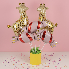 К Мини-фигура, Конфета, Розовый, 17''/43 см, 5 шт. (в упаковке)