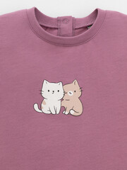 фуфайка  для девочки  КР 302823/темная орхидея к589