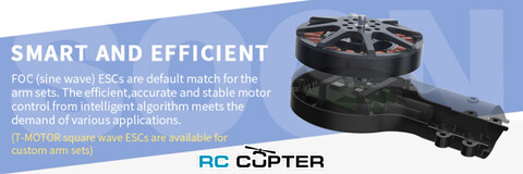 Набор ВМГ T-Motor 6007 II-X KV160 HV(MN6007 II KV160 1шт + ESC Alpha 60A HV 12S 1шт + мотормаунт)