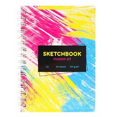 
          Скетчбук А6 40л., "Modern Art Multi", 100г/м2, Миленд, гребень, глянцевая ламинация