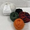 Набор материалов к МК Мотылек в технике Puff Color Knitting