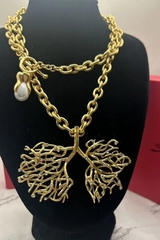 Колье ВЕТКИ ДЕРЕВА в стилистике Schiaparelli