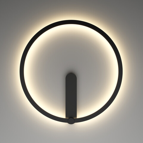 Настенный светодиодный светильник Denkirs Round DK5035-BK