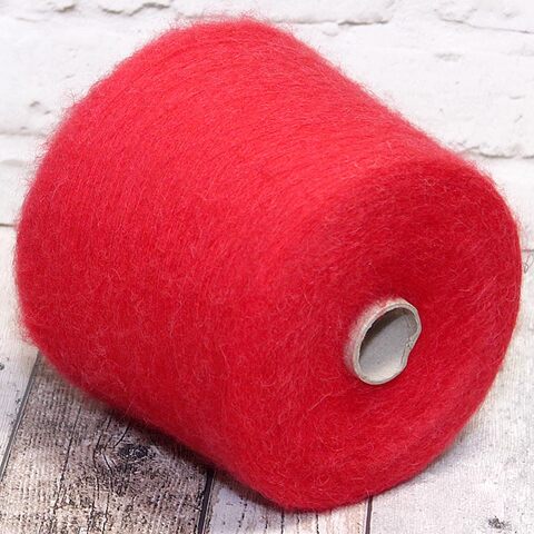 Кидмохер с бэби альпакой Lanificio del'Olivo NOIR 2300 красный