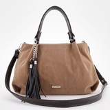 Сумка Саломея 607 эко-замша песочный