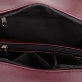 Сумка Саломея 479 наппа бордо + черный