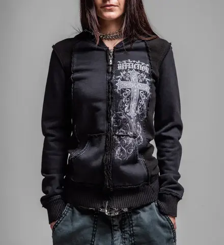 Худи женское Jasmine LS Zip Hood Affliction