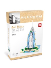 Конструктор Wisehawk Отель Бурдж-эль-Араб 909 деталей NO. 2459 Burj AI Arab Hotel Gift Series