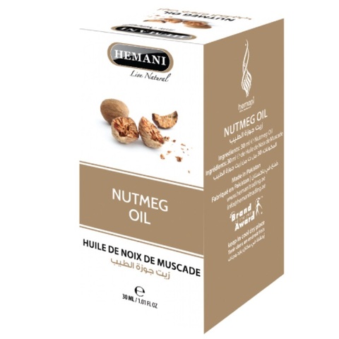 NUTMEG OIL, Hemani (МУСКАТНОГО ОРЕХА масло, Хемани), 30 мл.