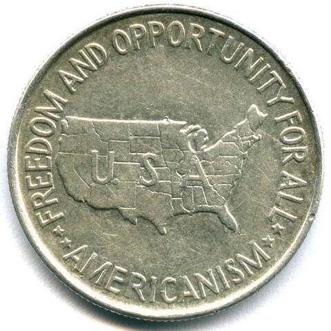 1/2 доллара 1952. США XF (Букер Т. Вашингтон и Джордж Вашингтон Карвер)