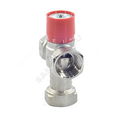 Клапан смесительный термостатический седельный латунь R156 Ду 20 Ру16 3/4" ВР Kvs=2м3/ч Tmax=60С Giacomini R156X004