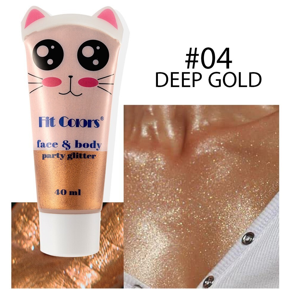 Кремовый хайлайтер Fit Colors Face & Body Party Glitter - купить по  выгодной цене 299 ₽ | Golden Patch - маски, патчи, сыворотки