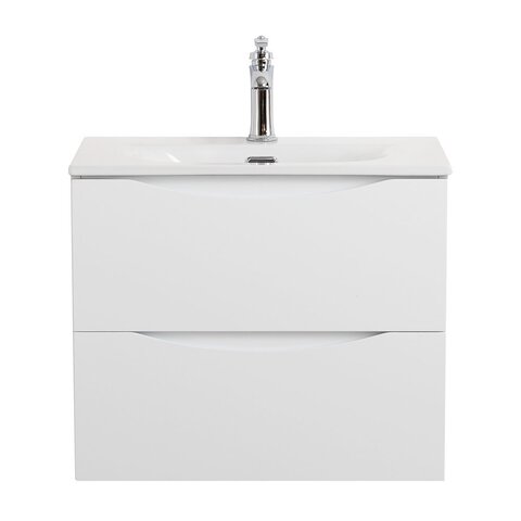 BelBagno MARINO-CER-MINI-500-2C-SO-BO-P MARINO-CER-MINI База под раковину подвесная с двумя выкатными ящиками, Bianco Opaco, 496x390x500, MARINO-CER-MINI-500-2C-SO-BO-P