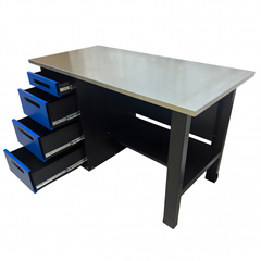 Верстак инструментальный GWT-V1400BL Great Wolf, 4 ящика, 1400x700