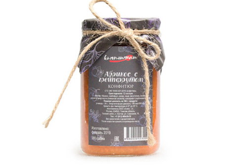 Конфитюр абрикос с грейпфрутом Комплимент, 380г