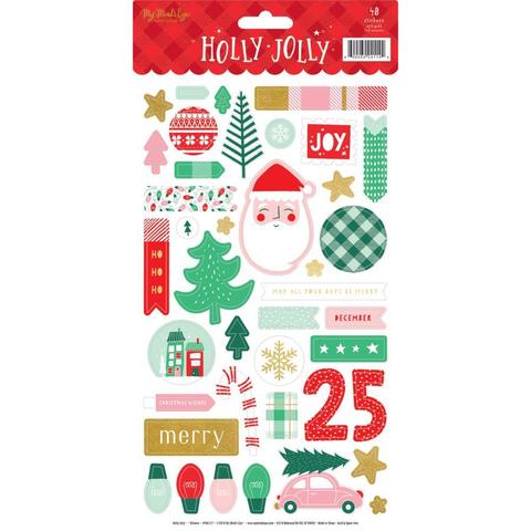 Стикеры 15х30см Holly Jolly Stickers