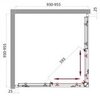 BelBagno SELA-A-2-90-C-Cr Душевой уголок квадратный  Две раздвижные двери. Стекло 5 мм, прозрачное, хром