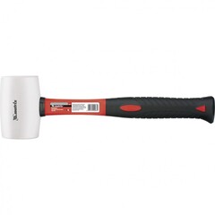 Киянка резиновая, 225 г, белая резина, фибергласовая рукоятка Matrix