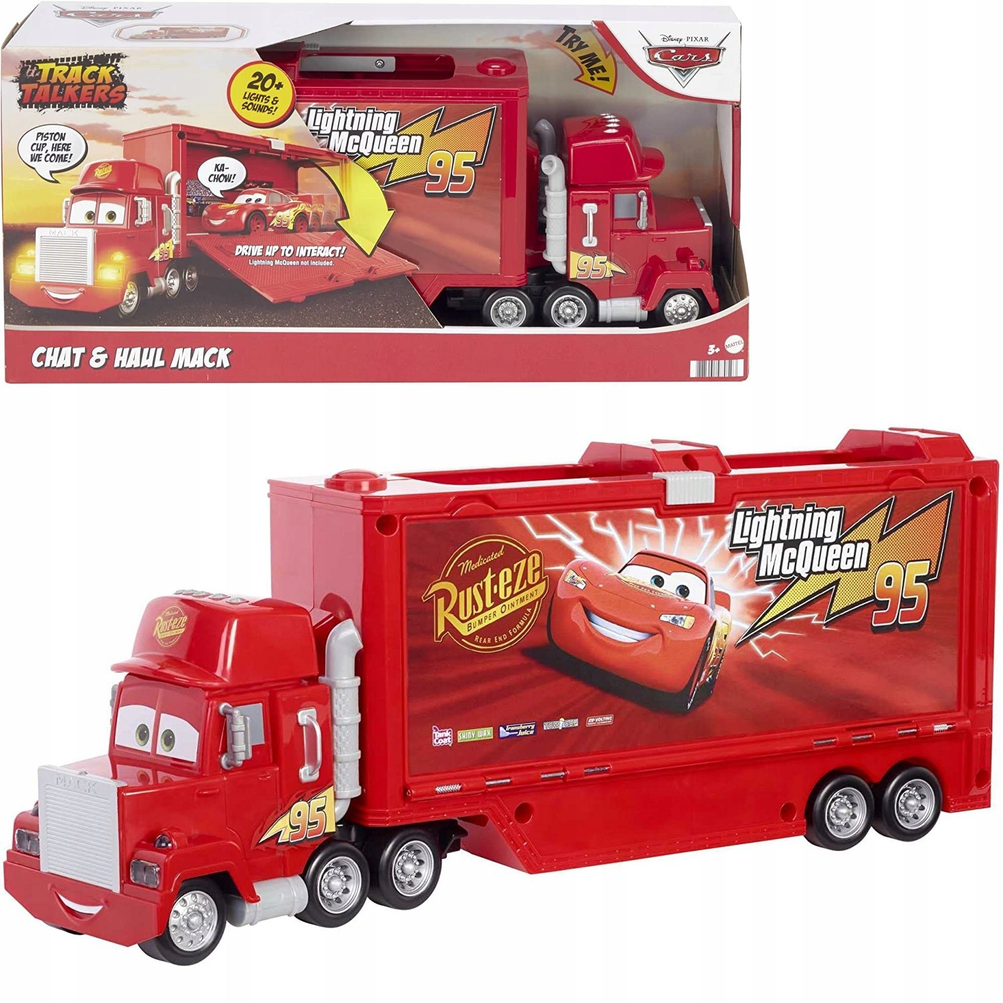 Машинки Mattel Disney Pixar Cars - Машинки из мультфильма Тачки -  Грузовик-транспортер Maniek со звуком и светом GYK60 купить в Москве |  Доставка по России.