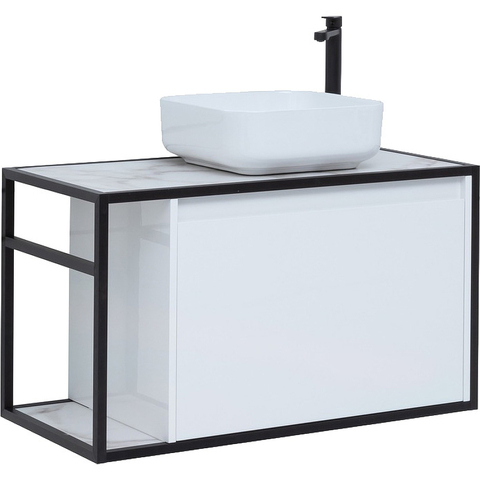 Aquanet 261651 Тумба Nova Lite LOFT 90 R цв. бел. глянец (261651)