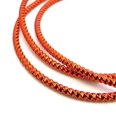 Канитель мягкая, фигурная KAN/MS, 2 мм, глянец, оранжевый медный