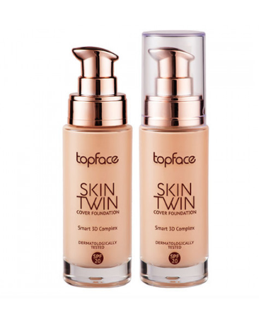 Topface Тональная основа 3D эффект "Skin Twin Cover Foundation" тон 04,слоновая кость- PT464 32мл