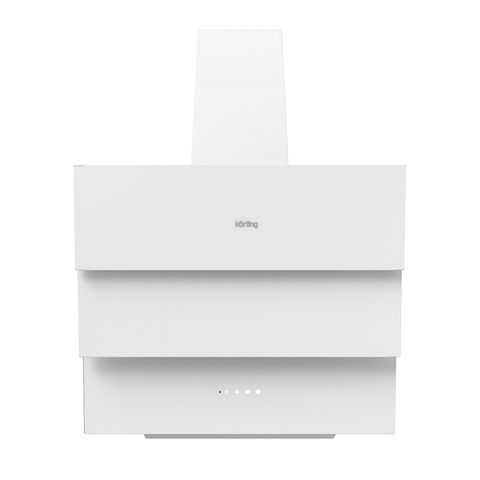 Наклонная вытяжка на 60 см белая Korting KHC 68073 GW