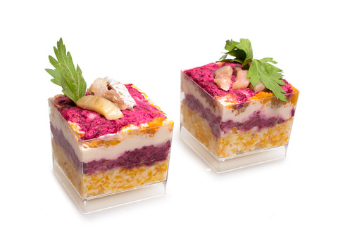 Сельдь под шубой в шоте, 8шт