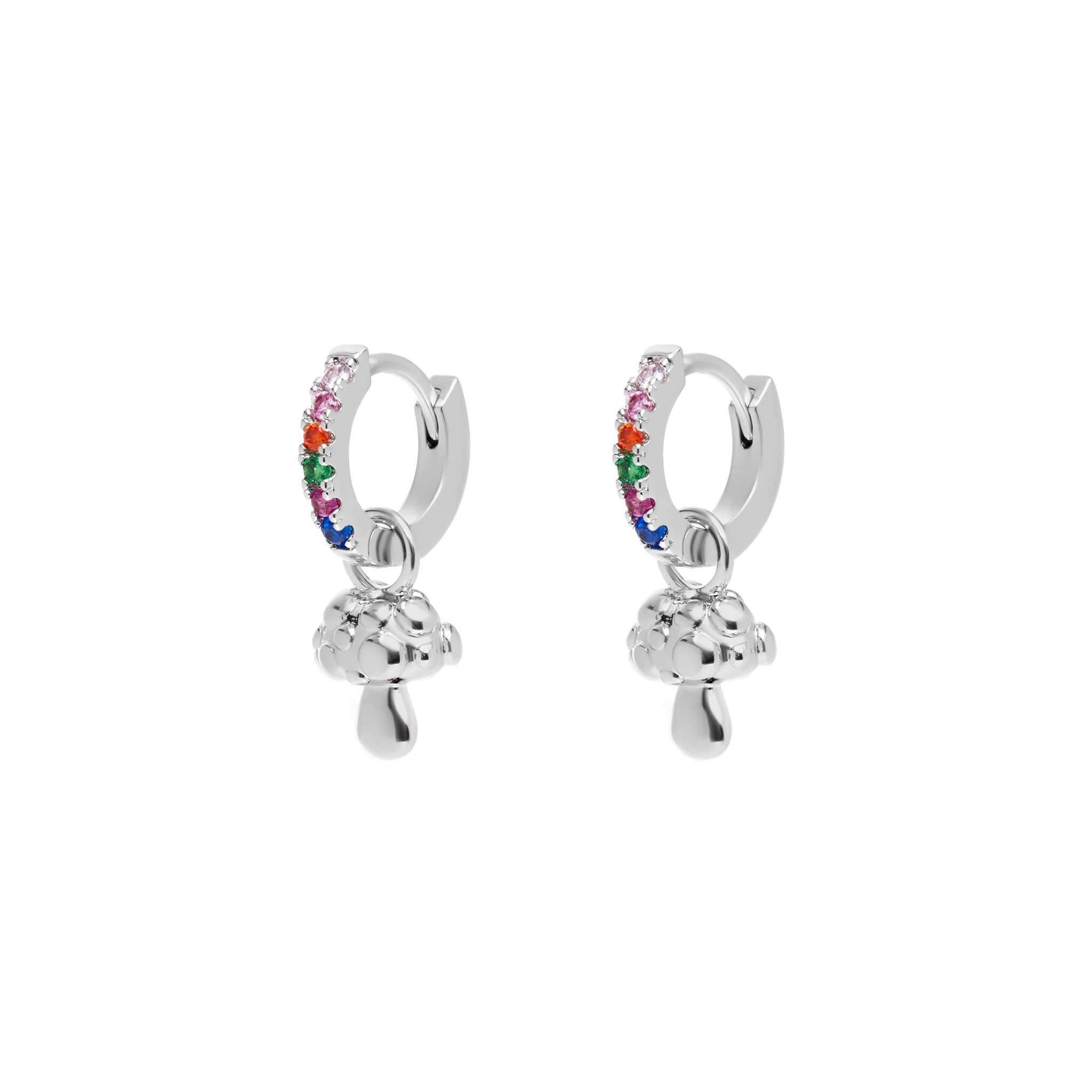JULY CHILD Серьги Shroomin’ Earrings – Silver july child колье doggie tag necklace – silver