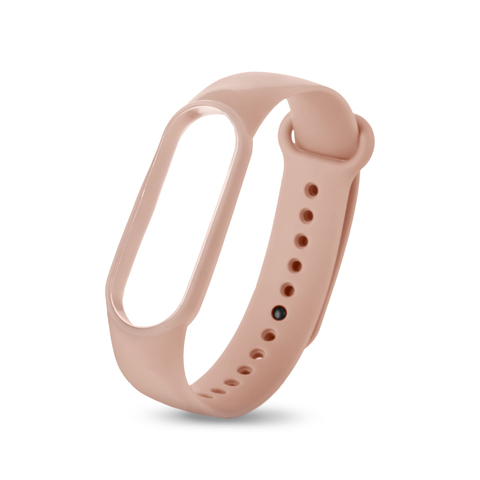 Силиконовый ремешок Silicon Loop для Xiaomi Mi Band 5, 6 (Светло-розовый - Lotus pink)