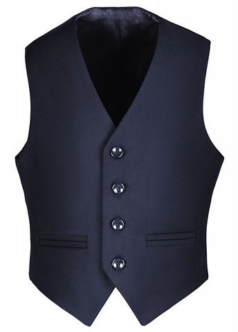 Строгий школьный жилет STENSER, цвет синий