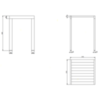 Gessi Rettangolo Табурет 31,5х31,5см, цвет: хром 20981#031