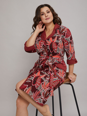 Халат Х-145/терракотовый-тропик