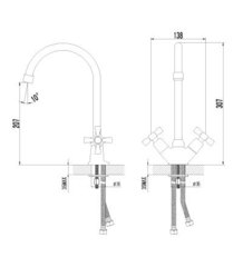 Смеситель для кухни LEMARK BENEFIT – LM2505C