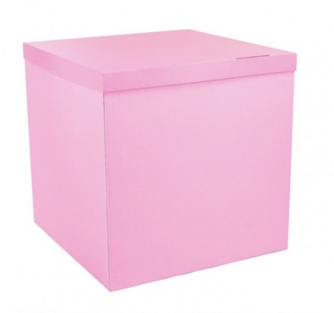 Коробка для шаров 70*70*70 розовый нежный
