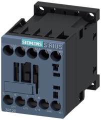 Siemens Контактор, 3 ПОЛ  AC-3, 7.5КВТ/400В, Блок-Контакт 1НЗ 3RT20181BB42