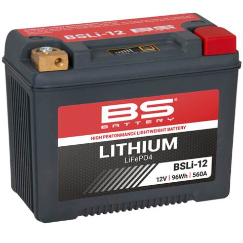 BSLI-12 Аккумулятор BS-Lithium 12В 8 Ач, 96 Wh, 440A 165x86x130, прямая ( +/- )